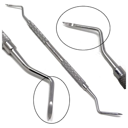 A2Z Scilab Heidbrink Dental Root Pick Elevator H-2/3 Double End Right & Left A2Z-ZR801